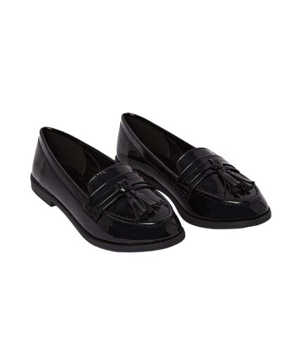 Mocassins lennie femme noir véritable Dorothy Perkins