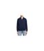 Mens Cotton Blend Quarter Zip Sweatshirt Navy Lacoste-1