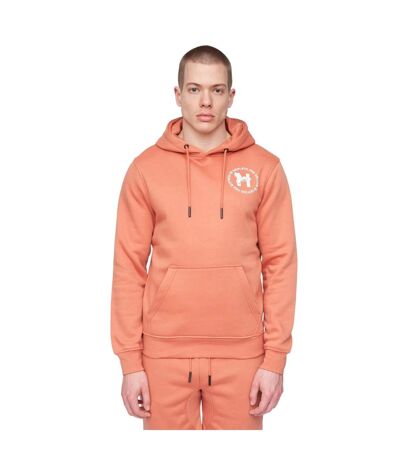 Sweat à capuche metafone homme rouge orangé Henleys Henleys