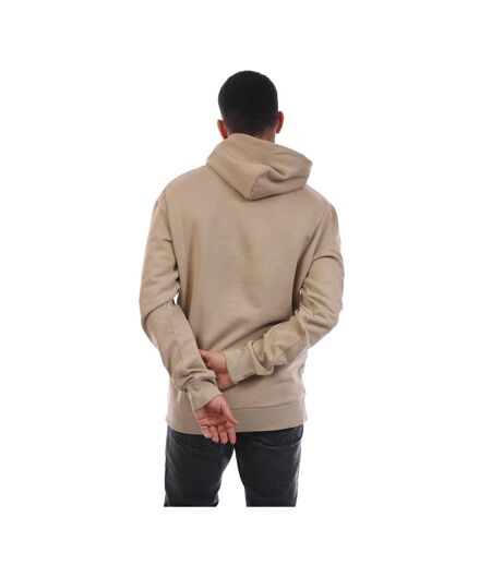 Sweat À Capuche Motif/style Tonal Archive Shield Homme Beige Gant