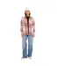 Chemise à carreaux manches longues femme avec poche patch tissé Liza Vondutch-5