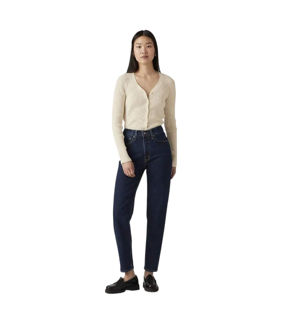 Womens/ladies 80´s Mom Straight Jeans Eroded Way Levis-1