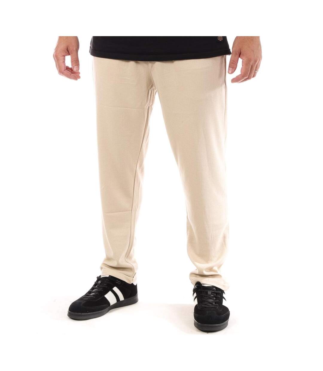 Pantalon toile beige homme paname brothers poly-1