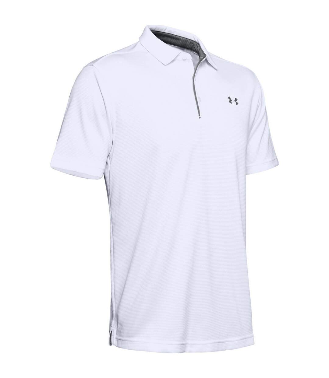 Polo tech homme blanc / graphite Under Armour-1