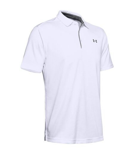 Polo tech homme blanc / graphite Under Armour