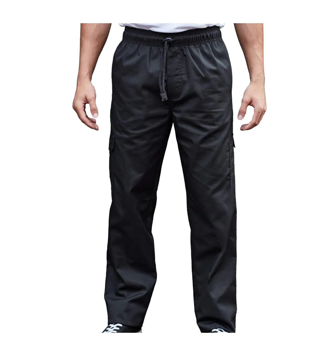 Pantalon De Cuisinier Essential Adulte Noir Premier-2