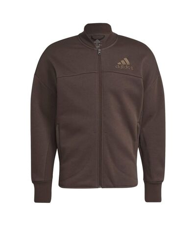 Haut de survêtement studio lounge homme marron Adidas
