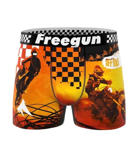 Boxer noir/jaune homme freegun cross