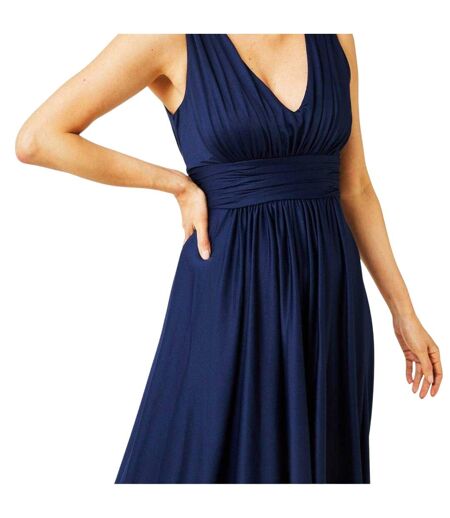 Robe Longue Femme Bleu Marine Biba
