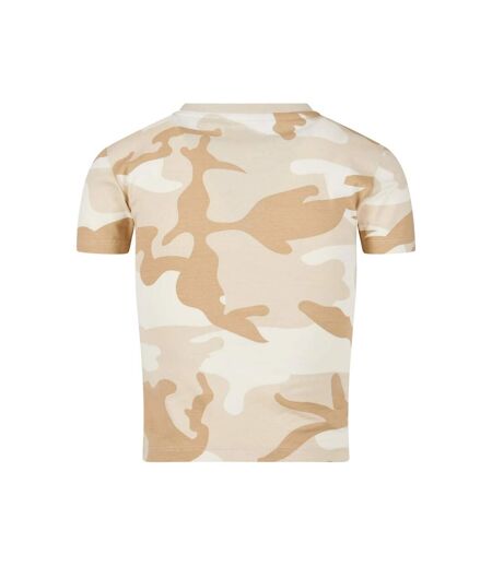 T-shirt Motif/style Camouflage Femme Sable Camouflage Urban Classics