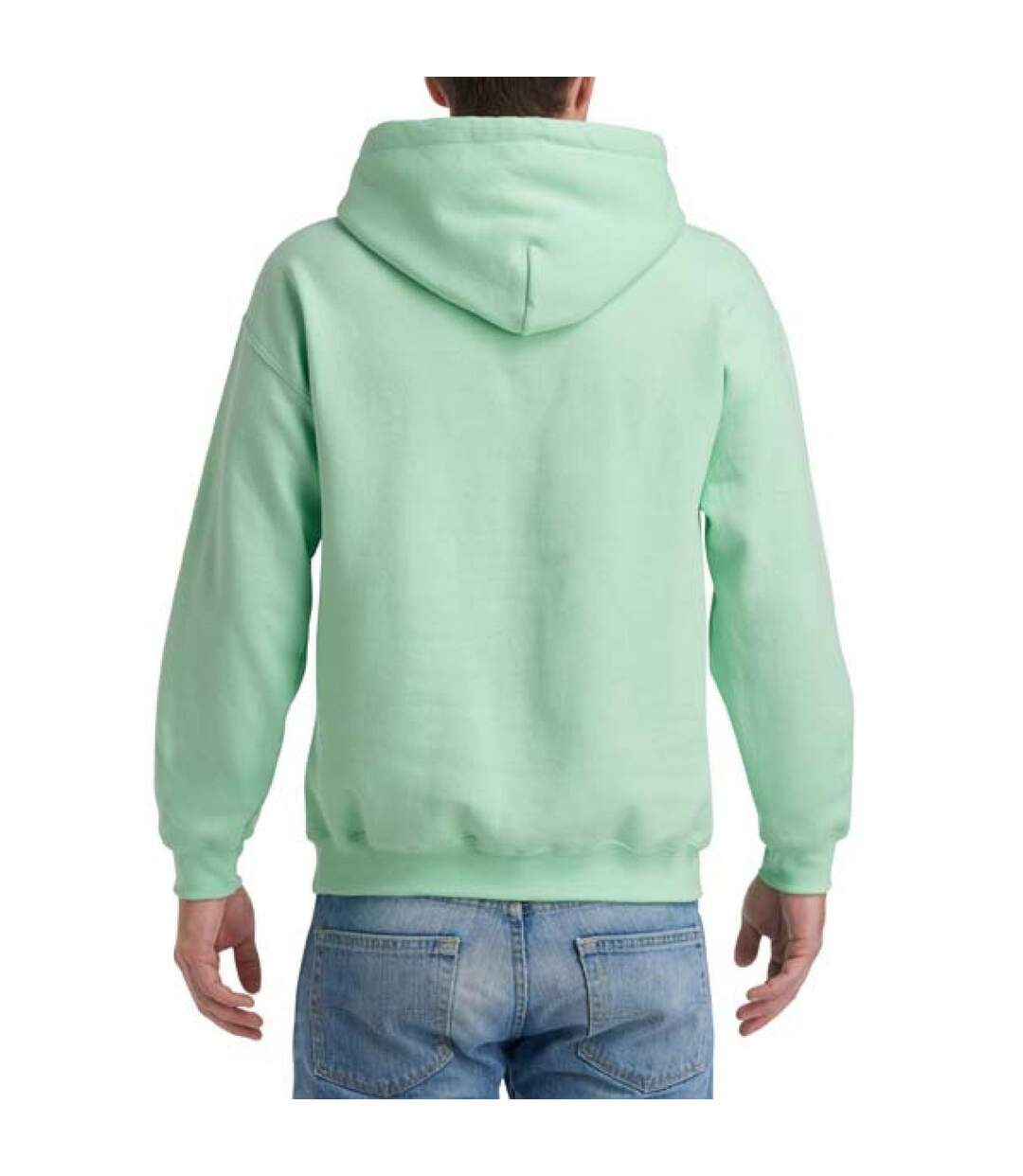 Sweat À Capuche Adulte Vert Menthe Gildan-2