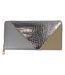 Ladies Faux Leather Wallet Large Panelled Purse Card Coin Organiser-1