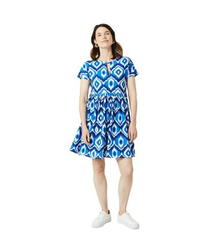 Maine Womens/Ladies Abstract Mini Dress (Blue) - UTDH6113