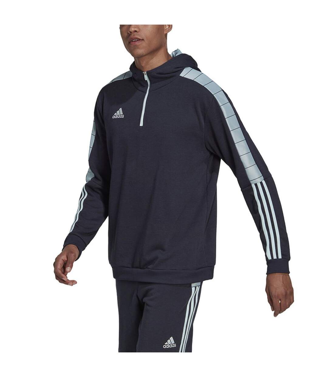 Sweat À Capuche Tiro Homme Bleu Marine Adidas-1