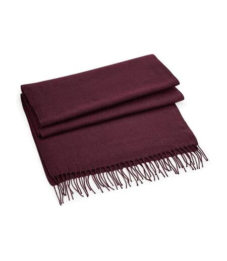 Beechfield Unisex Classic Woven Oversized Scarf (Burgundy) (One Size) - UTRW7305