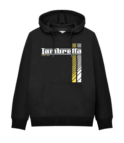 Sweat à capuche ss25 homme noir / jaune or Lambretta
