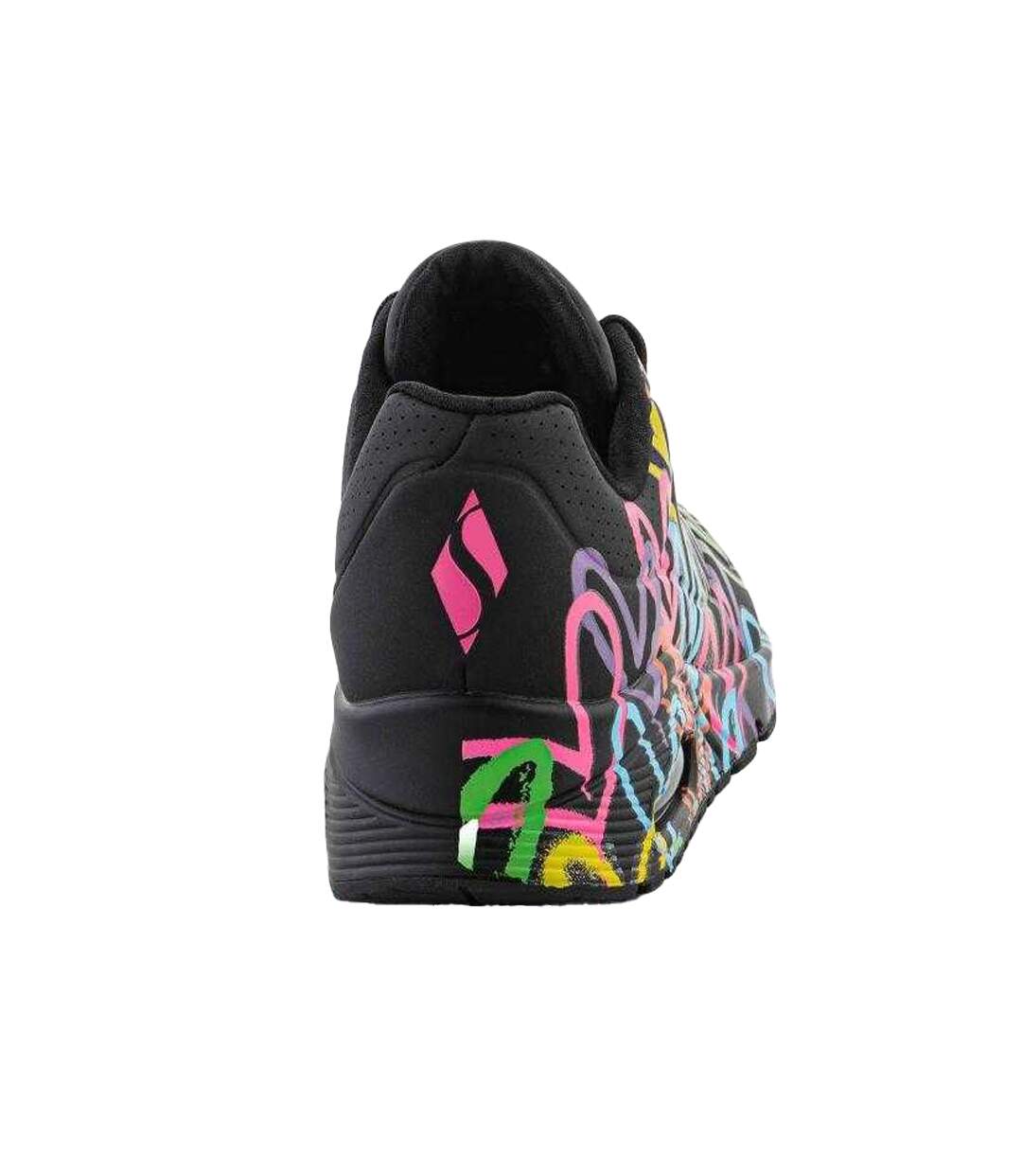 Baskets Highlight Love Femme Noir Skechers-2