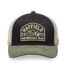 Casquette trucker avec filet bi-matière semi curved avec patch Moto Hatfield-1