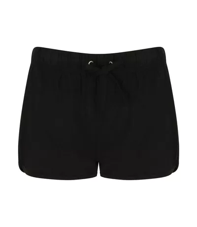 Short Motif/style Rétro Femme Noir SF