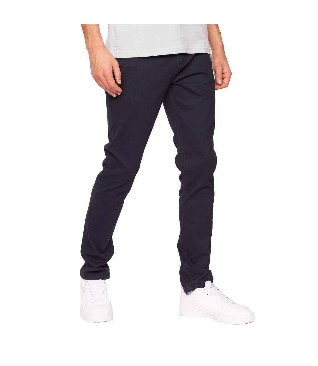 Chino Roysden Homme Bleu Marine Crosshatch-1