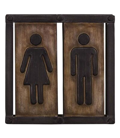 Plaque industrielle Toilettes 21.5 cm