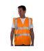 Gilet fluo band + brace adulte jaune fluo Yoko-2