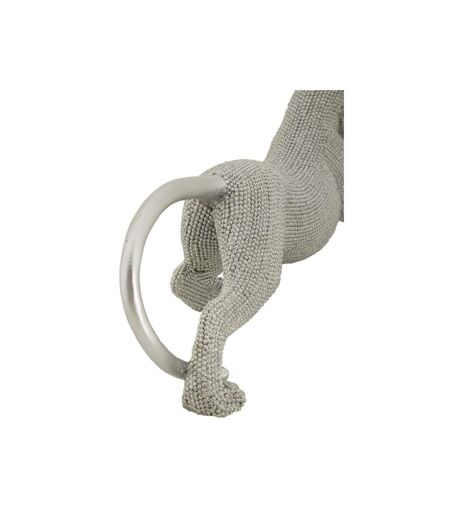 Statuette Déco Panthère Sparky 32cm Argent