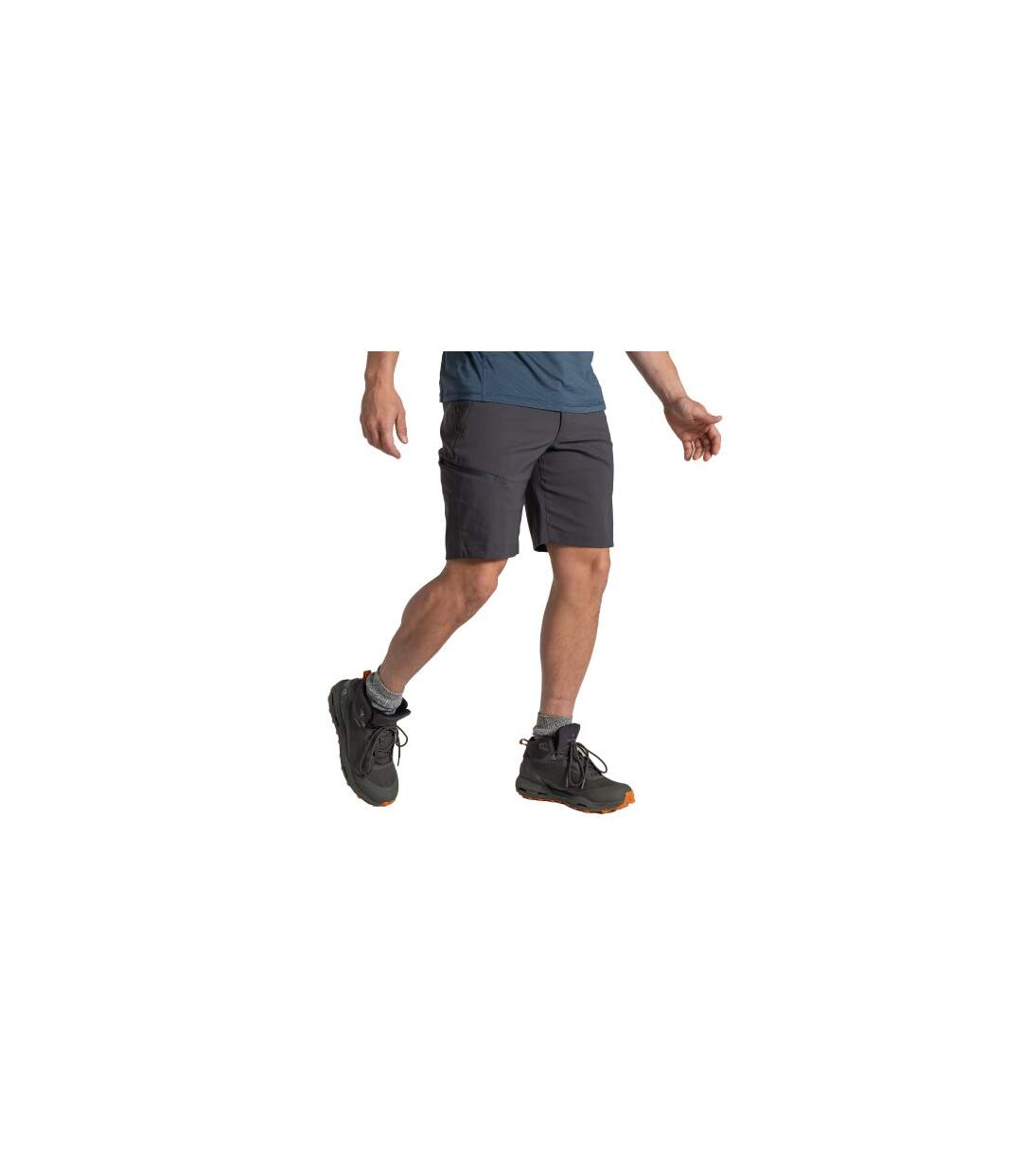 Mens Kiwi Pro Iii Casual Shorts Dark Lead Craghoppers-1