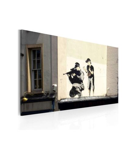 Paris Prix - Tableau Imprimé tireur & Garçon - Banksy 40x60cm