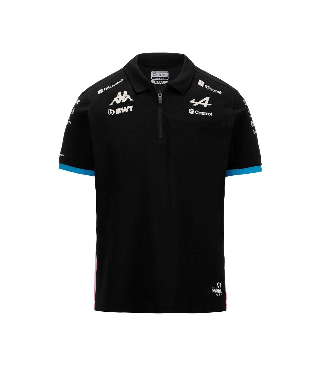 Polo noir homme kappa adrem - 3xl-1