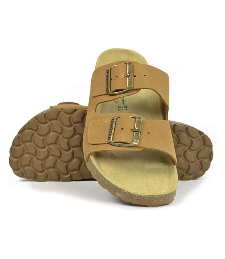 Sanosan Womens/Ladies Aston Leather Sandals (Taupe) - UTBS3046