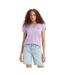 Womens/ladies Perfect V Neck T-shirt Lilac Levis-3