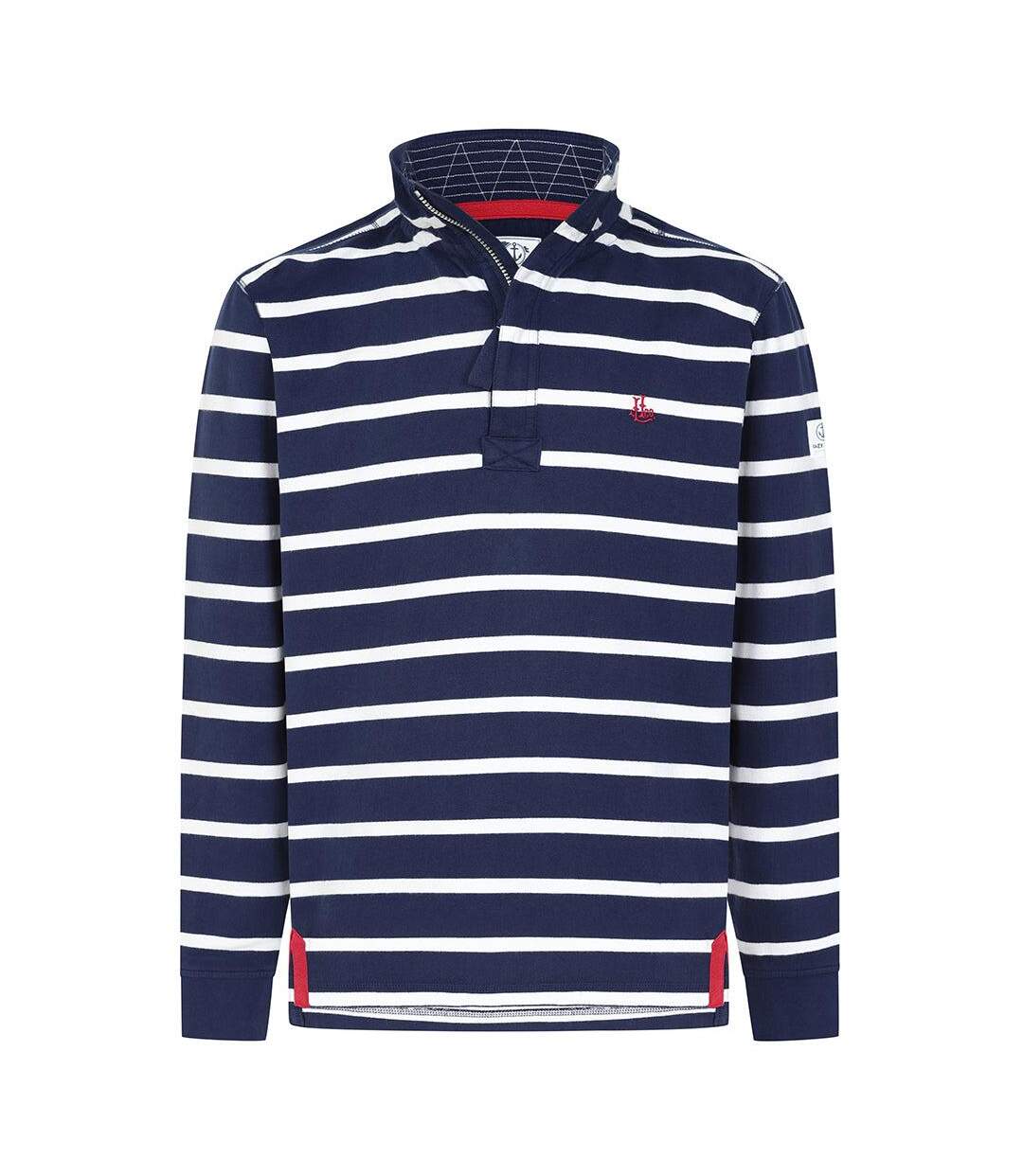 Sweat Motif/style Rayé Homme Marine Lazy Jacks-3