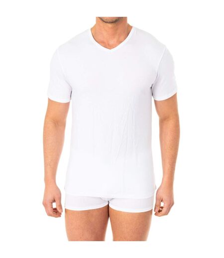 Men's short-sleeved V-neck T-shirt A040X