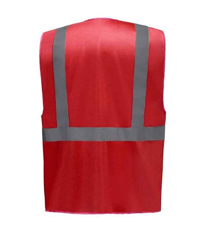 Gilet executive adulte rouge Yoko