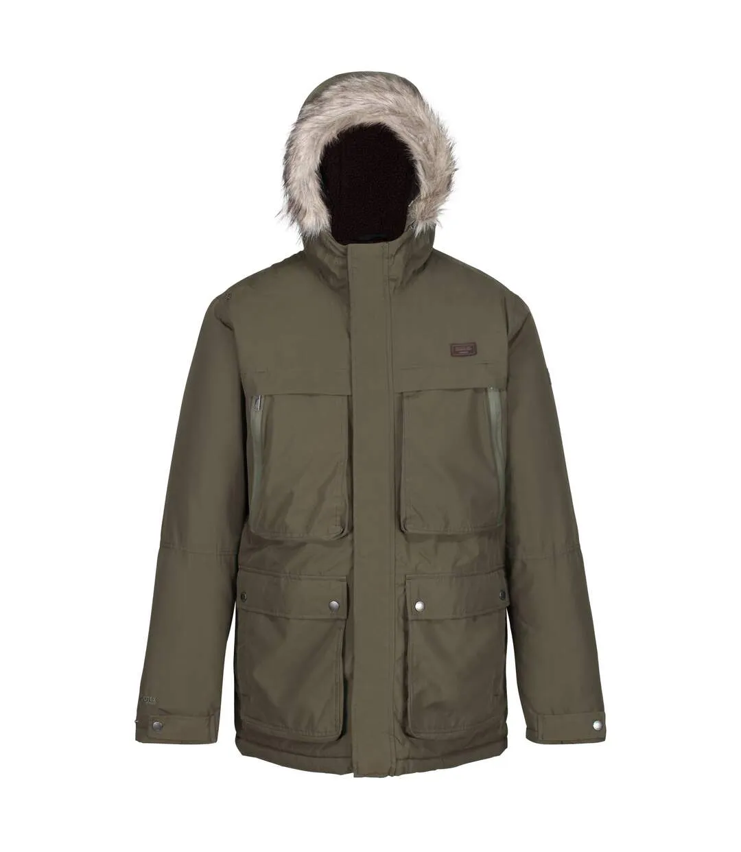 Mens Volter Waterproof Insulated Parka Dark Khaki Regatta-2