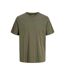 T-shirt Motif/style Uni Basic Homme Kaki Foncé Jack And Jones-2