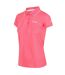 Polo manches courtes maverick femme rose clair Regatta