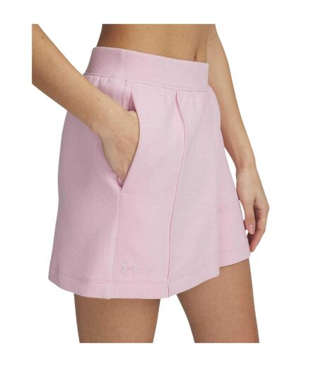 Womens/ladies Fleece Shorts Pink Under Armour