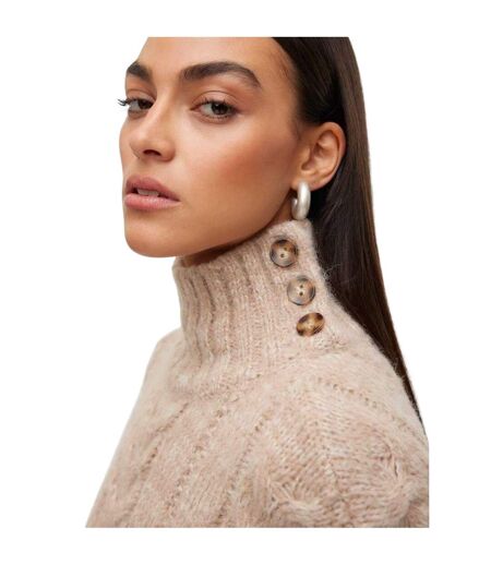 Pull Femme Marron Clair Vero Moda