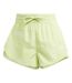 Womens/ladies Bluv Lettering Double Layer Running Shorts Green Adidas-1