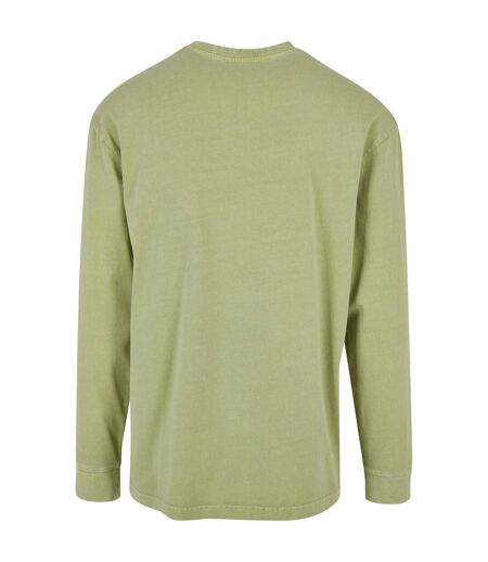 Haut Manches Longues Motif/style Délavé À L'acide Homme Vert Urban Classics