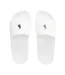 Claquettes Polo Femme Blanc Bleu Marine Ralph Lauren-3