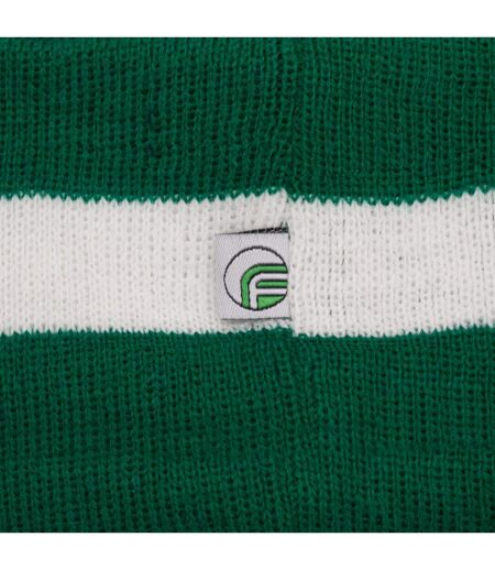 Celtic Stripe Bobble Football Beanie Green White Fan Originals