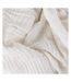 Lark cotton crinkled throw white Yard