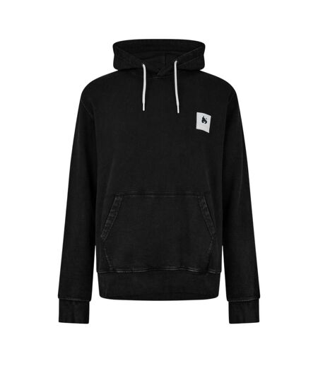 Mens Patch Sweatshirt Black Faded Money