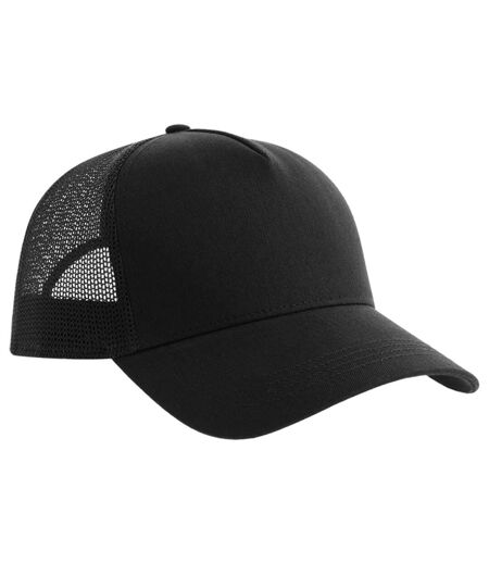 Rapper 5 panel cotton sustainable trucker cap black Atlantis