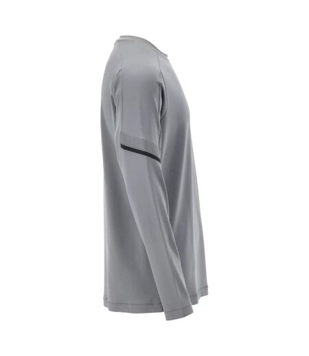 T-shirt Manches Longues Customised Homme Gris Argenté Mascot