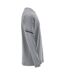 T-shirt Manches Longues Customised Homme Gris Argenté Mascot-4