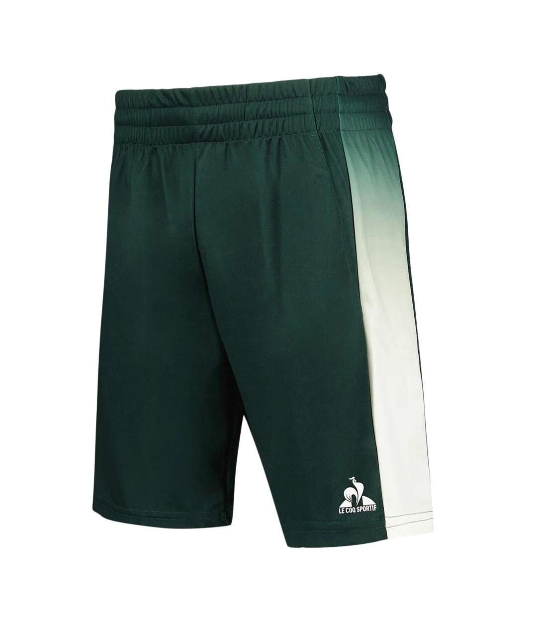 Short de sport vert homme le coq sportif tennis pro n°2-1